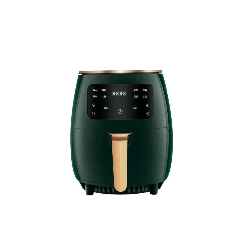 4.5L Household Air Fryer without Oil Multifunctional Air Fryer LCD Large Capacity Frying Machine Non-fried Chicken Fries Machine