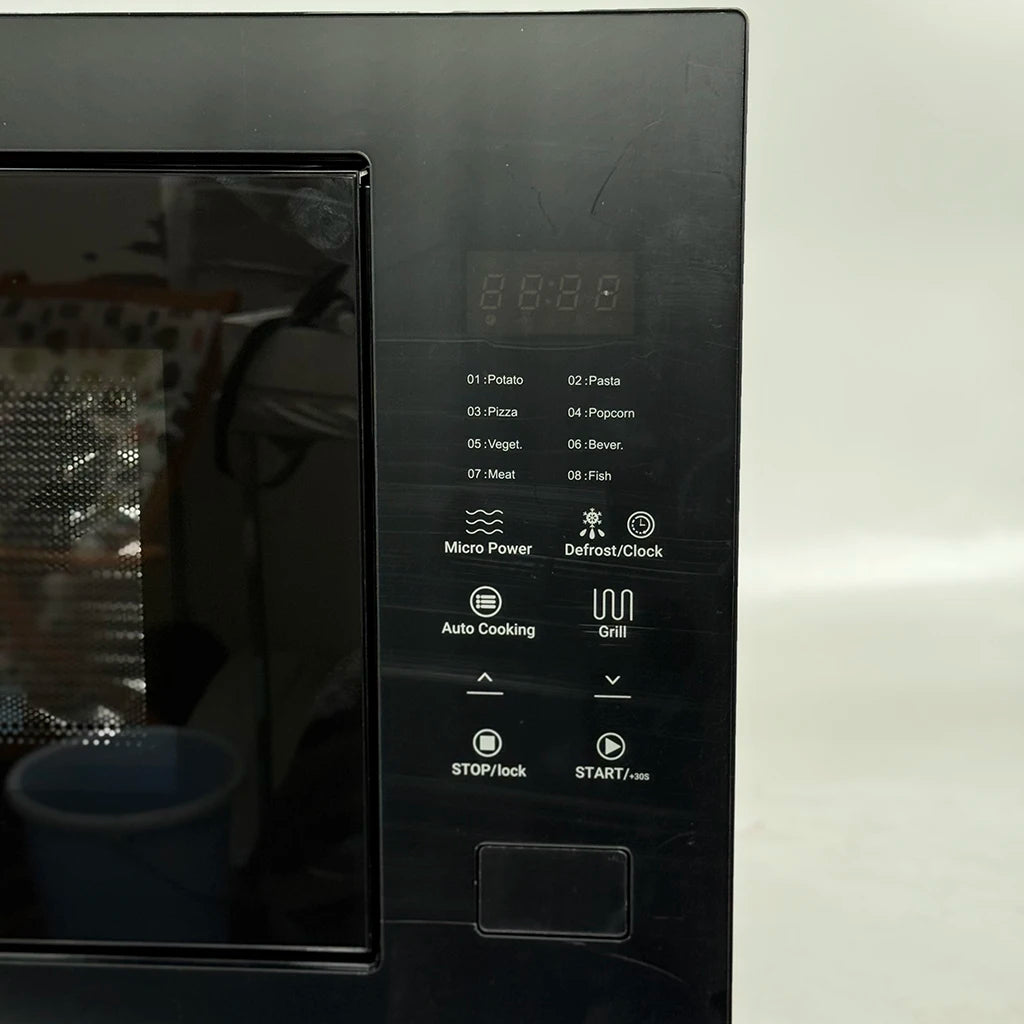 25L Multifunction Touch Glass Microwave Oven In-Built Installation for Kitchen Households Hotels RV 220V Electric True Grilling