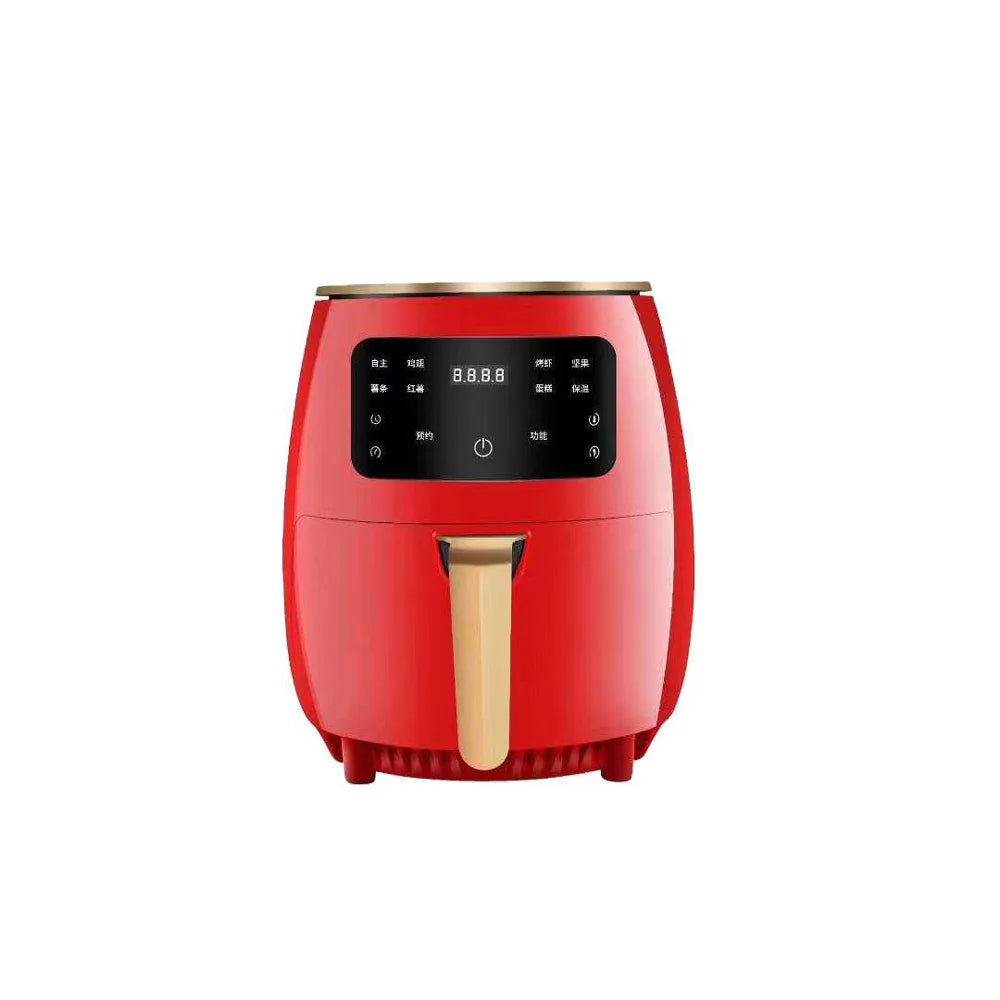 4.5L Household Air Fryer without Oil Multifunctional Air Fryer LCD Large Capacity Frying Machine Non-fried Chicken Fries Machine