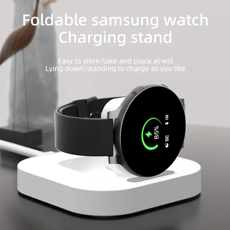 Compatible with Samsung Galaxy Watch 7 Charger Stand 40 44 46mm Galaxy Watch 3 4 5Pro 6 Charge silicone Stand 45 Charging baser