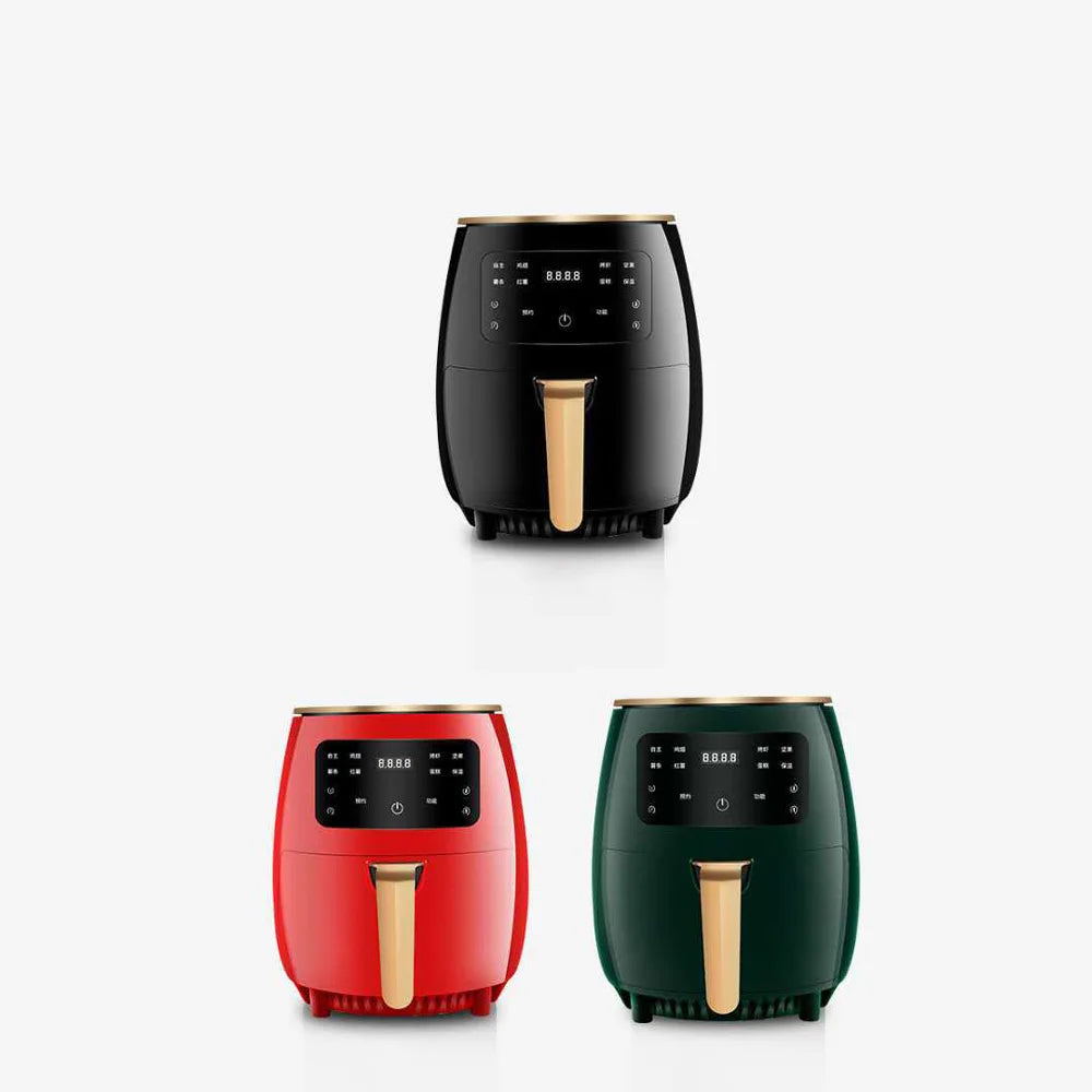 4.5L Household Air Fryer without Oil Multifunctional Air Fryer LCD Large Capacity Frying Machine Non-fried Chicken Fries Machine